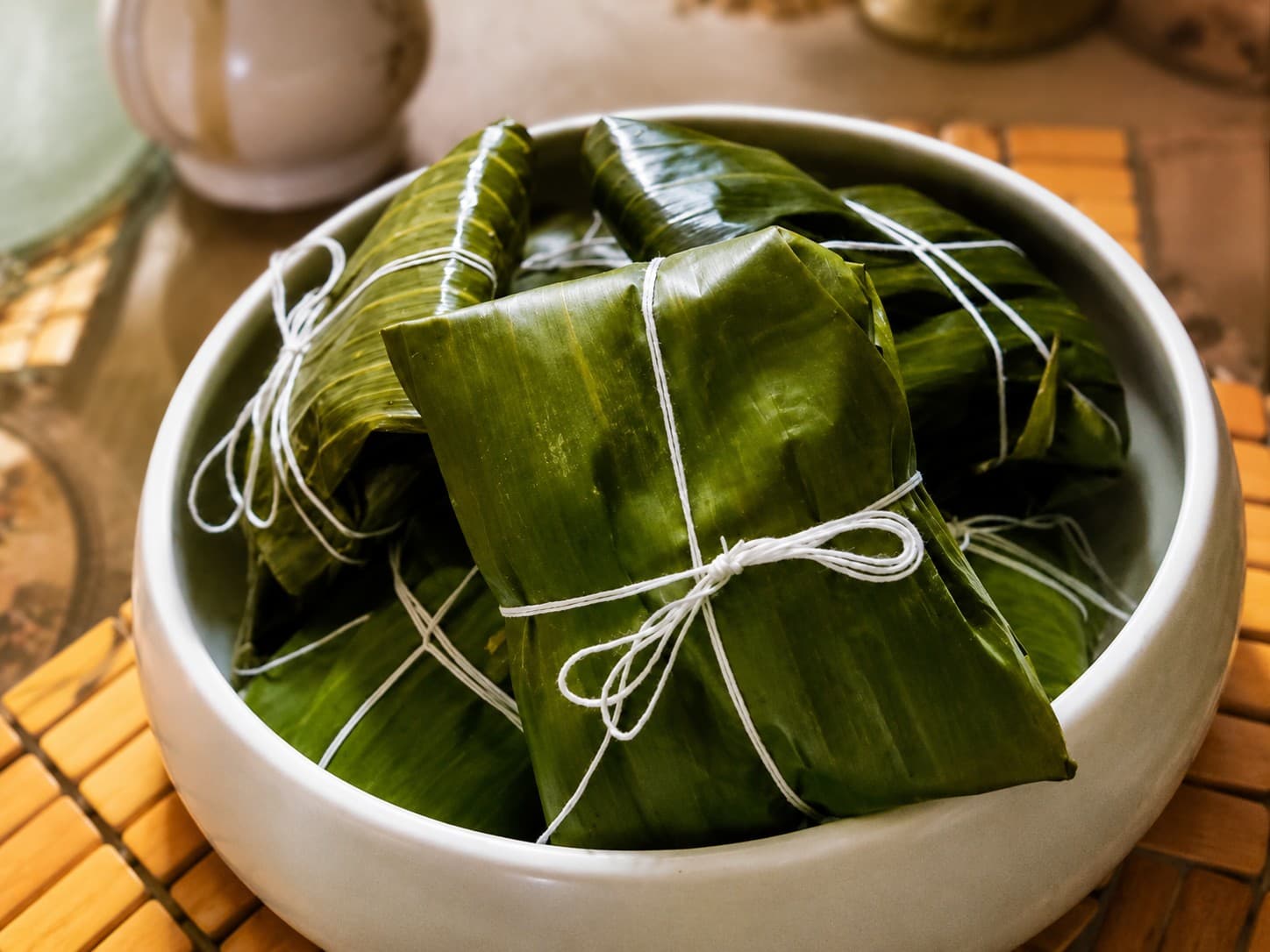 Tamales prepared by Maria Mosquera.