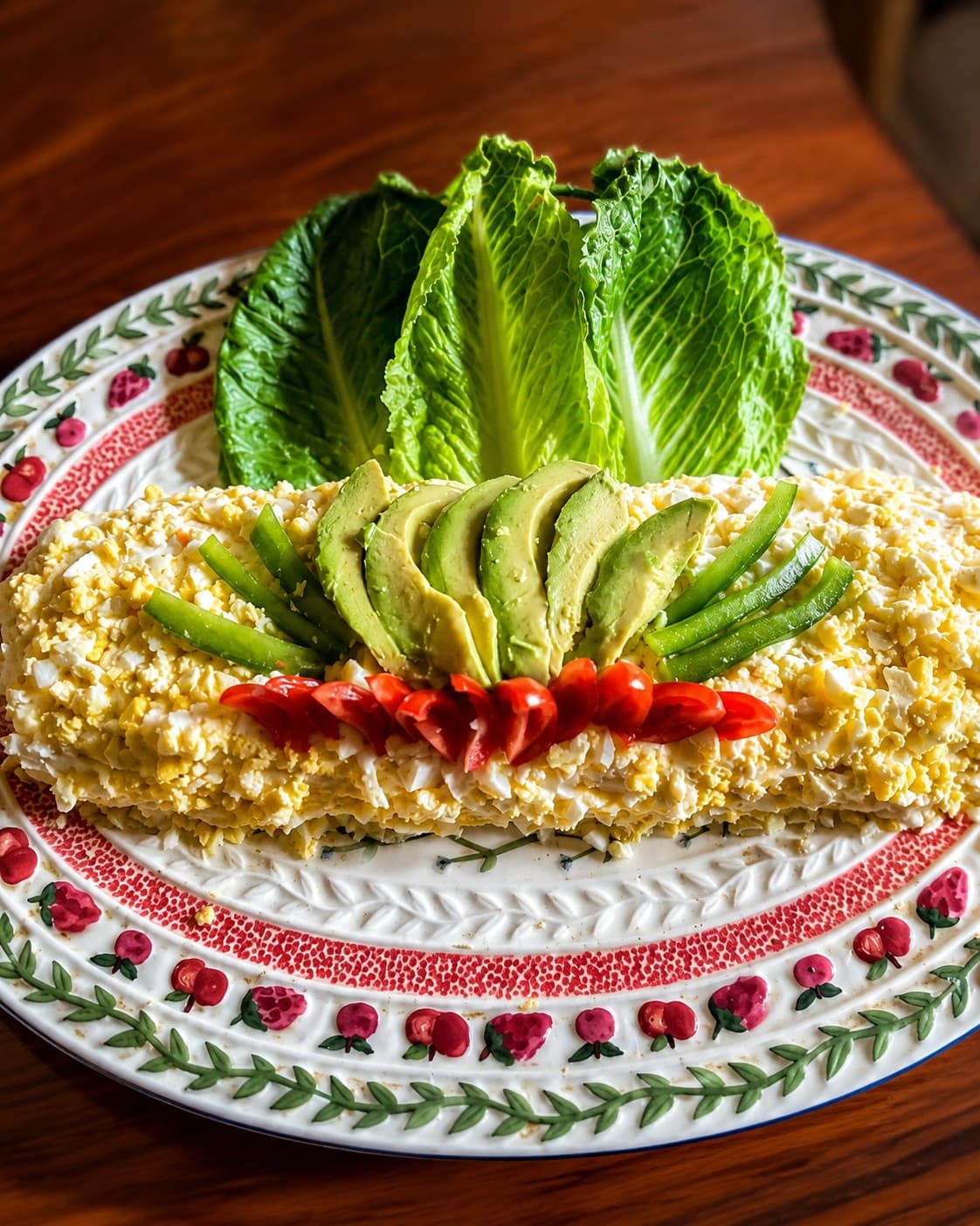Causa rellena prepared by Maria Mosquera.
