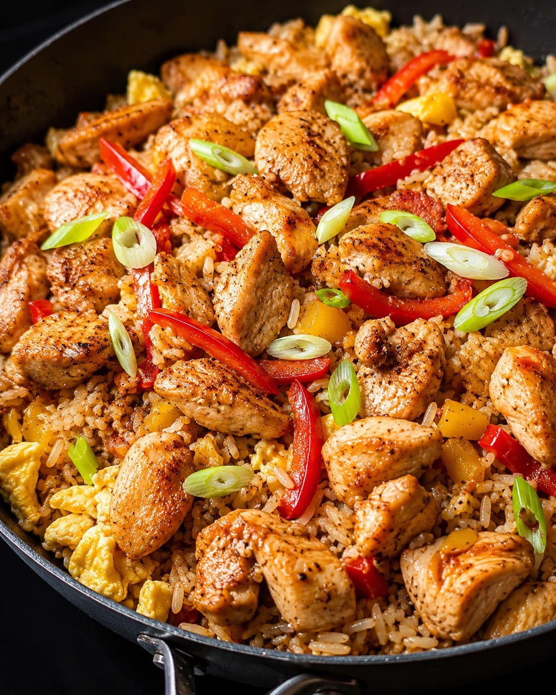 Arroz chaufa prepared by Maria Mosquera.